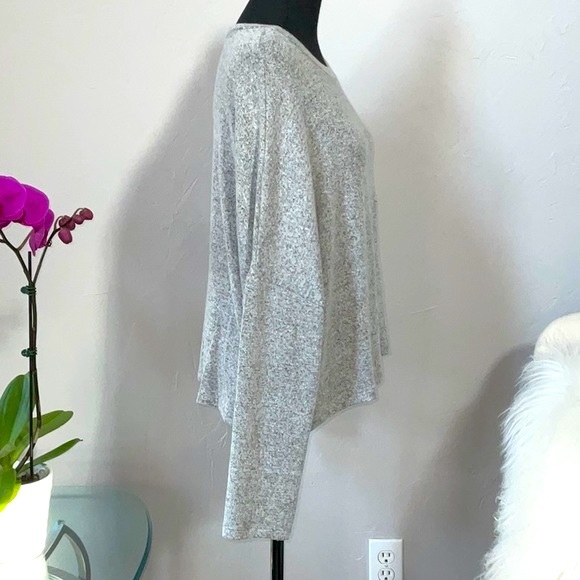 Lulus Long Sleeve Gray Sweater Top - Picture 8 of 10